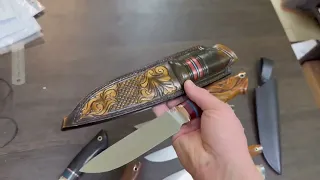 Видео по рукоятям ножей и их удобство в работе.Ножи в наличии.Продаются