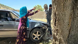 Mehdi's brutal act with Nargis's car and caused a lot of damage to the car