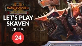 Total War: Warhammer 2 (Mortal Empires) - HORDES! - Skaven (Queek) Lets Play 24