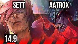 SETT vs AATROX (TOP) | 7/0/0, 7 solo kills, Godlike | EUW Master | 14.9