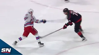 Alexis Lafreniere Gives Rangers Lead With One-Time Snipe In Game 3