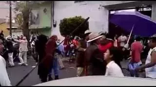 Pleito carnaval peñon de los baños 2015