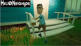 Привет Сосед прохождение АКТ 2 за 9 минут с помощью батута Hello Neighbor прохождение