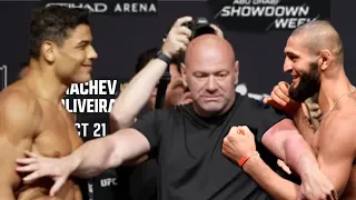 UFC 294 | Paulo Costa vs Khamzat Chimaev | Face Off, big Middleweight match