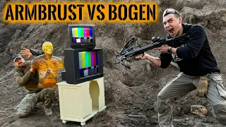 ARMBRUST vs BOGEN mit @FritzMeinecke - 5000€ DUMMY hinter Möbel sicher? | Teil 2 | Survival Mattin