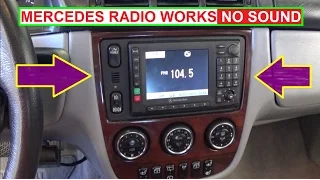Mercedes Radio NO SOUND  NO CD PLAYER INSTALLED. Radio Works but NO AUDIO