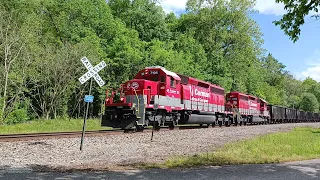 RJ Corman 7195 & 8159 pulling an empty coal train!
