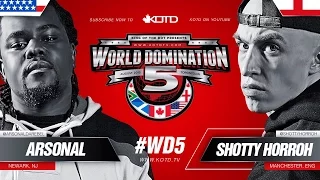 KOTD - Rap Battle - Shotty Horroh vs Arsonal II | #WD5