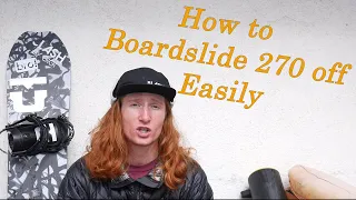 How to Boardslide 270 off on a snowboard - Learn it Quickly and Easily today #snowboarding #Tricktip