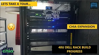 CHIA Data Cabinet upgrade to a Dell 40u, all the construction and integration into my mining room.