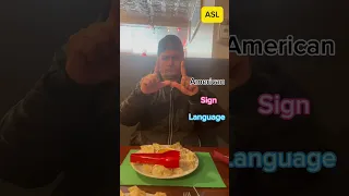 Dumplings 🥟 in American & Nepali Sign Language 🤟 #asl #nsl #father4son #bibekjeevan #deaf #sign