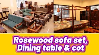 💥Rosewood sofa set,Dining table & cot💯 | One stop Furniture store| Sheesham wood|Rajastan Woodworks