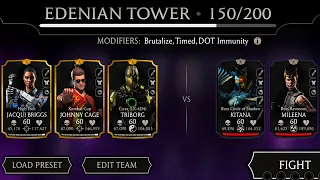 Easy boss battles | Edenian Tower Boss Battle 110, 130 & 150 + Rewards | MK Mobile