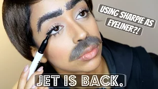 SHARPIE FOR EYELINER?! INTERVIEW WITH JET.