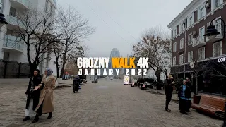 4k Walking in Chechen republic, Grozny | January 2022