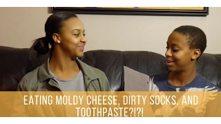 Eating Moldy Cheese, Stinky Socks, and Toothpaste?!?!Bean Boozled challenge | Nia Sioux