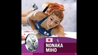 Nonaka Miho takes silver for JAPAN in the women’s SportClimbing women’s combined