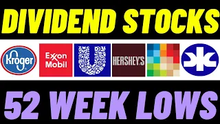 6 UNDERVALUED Dividend Stocks At 52 Week Lows To BUY Now! | I've Bought 3 Of Them! |