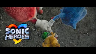 Sonic Movie 2 Final Battle Team Up Scene but with Sonic Heroes music