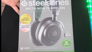 (STEEL SERIES) ARCTIS NOVA 7X WIRELESS HEADSET UNBOXING! #unboxing #steelseries #asmr