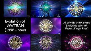 All WWTBAM (Who Wants to Be a Millionaire) UK Intros (including spin-off 'Fastest Finger First')