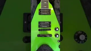 Gibson Dave Mustaine Flying V EXP Rust In Peace - Alien Tech Green Unboxing LIMITED 1/100