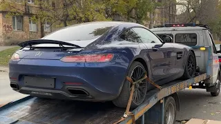 AMG GT за 8 миллионов сломалась! Приехала Audi r8  восстановил w210!