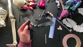 How to Make a Wintercroft Halloween Decoration Bat Model - Papercraft Tutorial