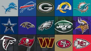 Ranking All 32 NFL Teams from least to favorite!