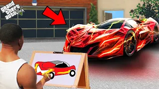 Franklin Search The Fastest Super Car With The Help Of Using Magical Painting In Gta V