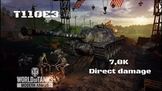 T110E3 in Autovía:7,8K direct damage :Wot console - World of Tanks console