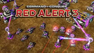 Red Alert 3 | The Allied White Tiger | (2 vs 2 vs 2 Brutals)