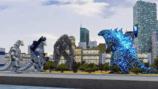 GODZILLA 2024 vs MechaGodzilla 2021, Kiryu and Showa MechaGodzilla -Roblox Kaiju Arisen