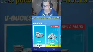 VOU COLOCAR $1.000.000,00 MILHÃO DE V-BUCKS  #shorts #fortnite | • use code #EuGohan 🥇