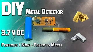 DIY Metal Detector |DIY pin pointer | Can also distinguish between Ferrous and Non-Ferrous Metal