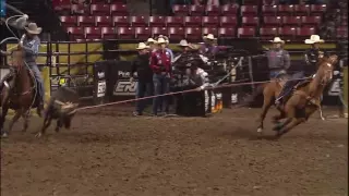 Clay Tryan & Jade Corkill make the fastest run of their ‪#‎TeamRoping‬ career at ‪#‎ERASaltLake‬!