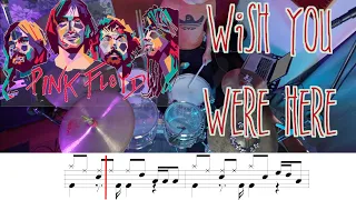 Pink Floyd - Wish you were here | Drum cover with sheet music | Hugo Zerecero