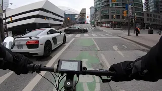 FAST 750W E-Bike OnBoard Ride Toronto COVID Lockdown