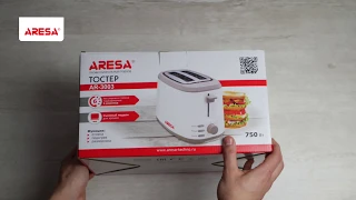 Распаковка тостера / Unpacking of toaster ARESA AR-3003