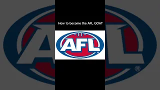 How to become the AFL goat #afl #footy