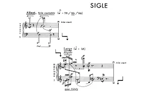 Pierre Boulez - 'Sigle' from Piano Sonata No. 3: Formant 1 'Antiphonie' (Audio + Score)