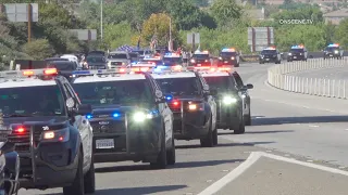 Funeral Procession For U.S. Marine Lance Cpl. Kareem Nikoui | Norco