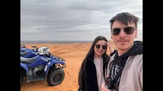 Pe ATV in desertul Sahara, Merzouga (Maroc)