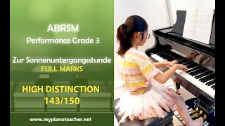 Zur Sonnenuntergangsstunde | Manfred Schmitz | ABRSM 2021-2022 Grade 3 High Distinction  [143]