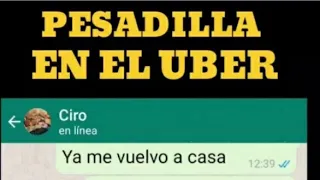 Pesadilla en un Uber-Historia de whatsapp terror