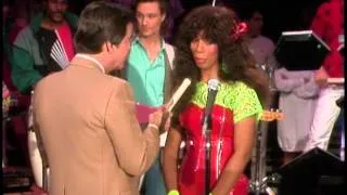 Dick Clark interviews Donna Summer- American Bandstand 1984