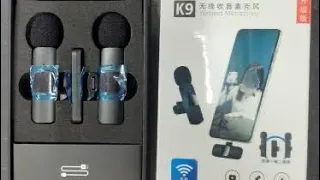 How to connect wireless microphone with iphone. K9 wireless microphone