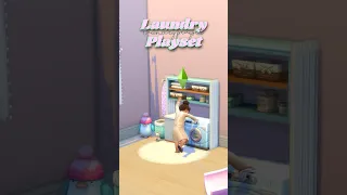 “Functional” Laundry Play set For Toddlers | No CC | Sims 4 | Build Tips #sims4