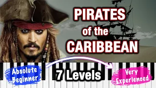 HE‘S A PIRATE - 7 different Levels - Professional arrangements for piano solo