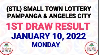 1st Draw STL Pampanga, STL Angeles January 10 2022 (Monday) Result | SunCove Dra2, Lake Tahoe Draw